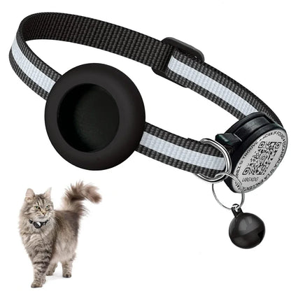 collar para gatos con funda para Airtag/GPS