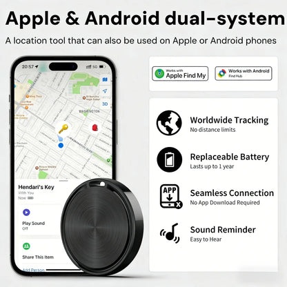 Rastreador para mascotas compatible con Android y Apple