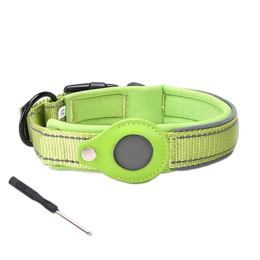 collar para perros con funda para Airtag/ GPS