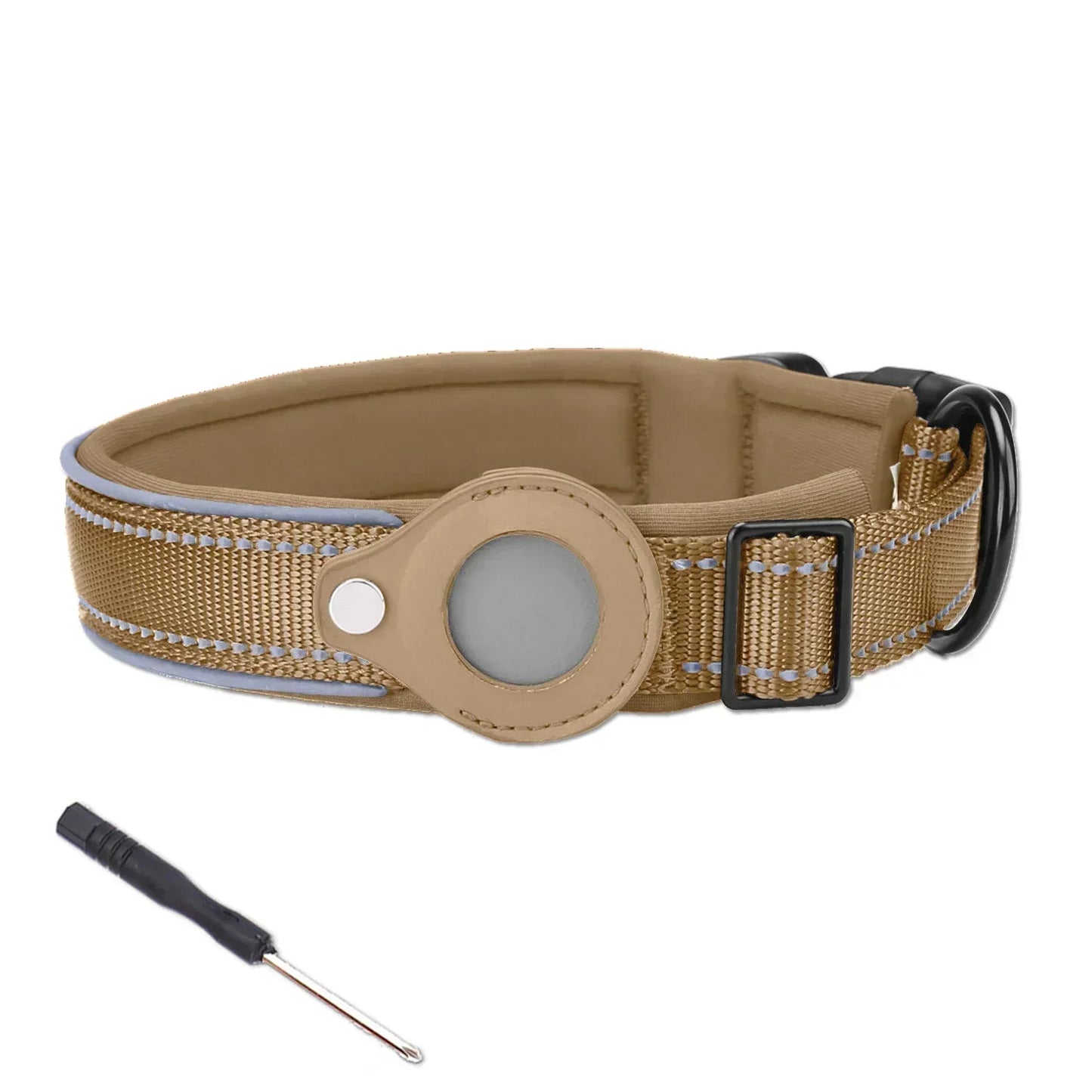 collar para perros con funda para Airtag/ GPS